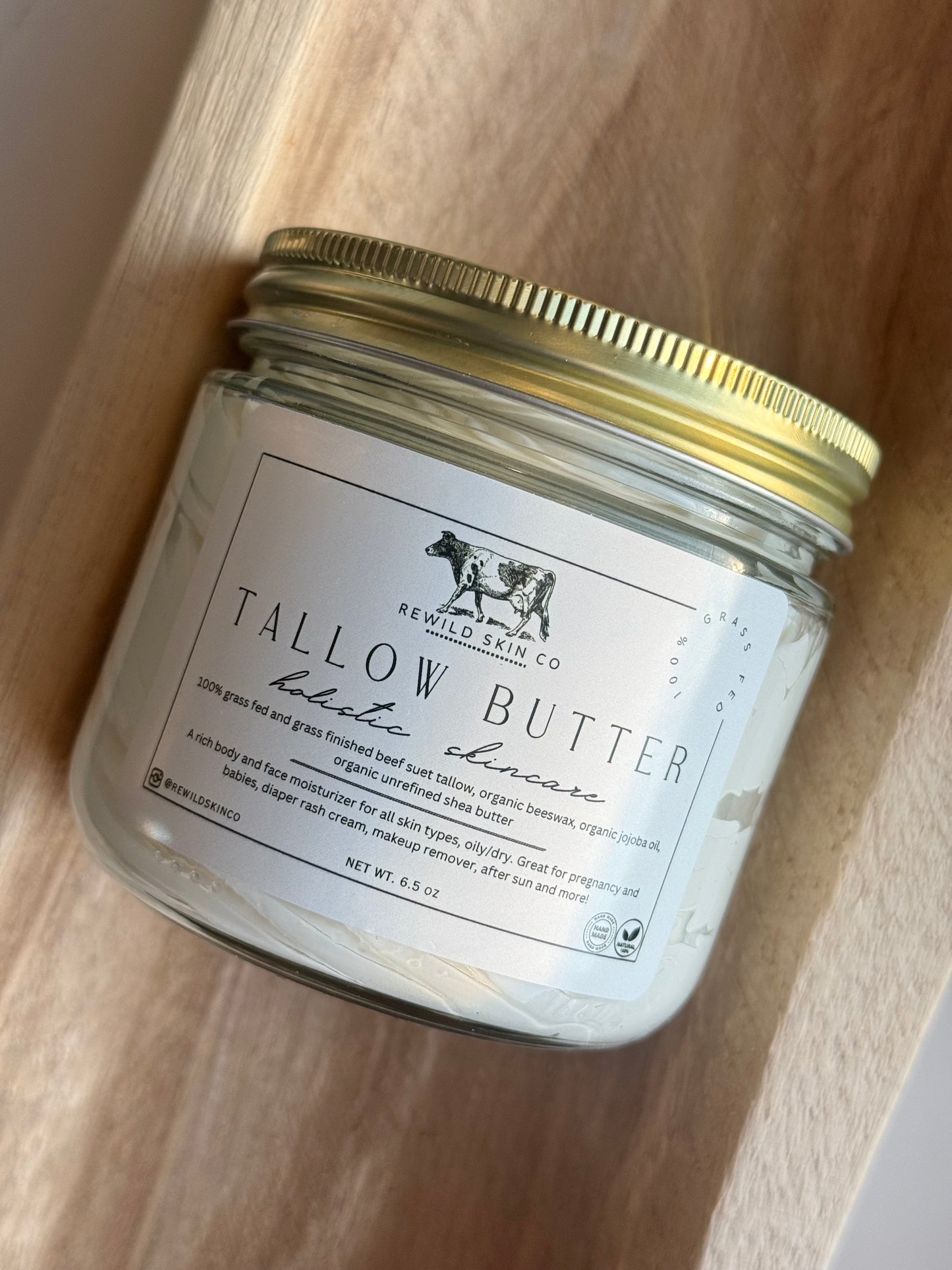 Large Delicate Tallow Butter